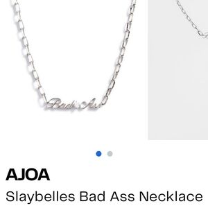 NIB "bad*ss" necklace